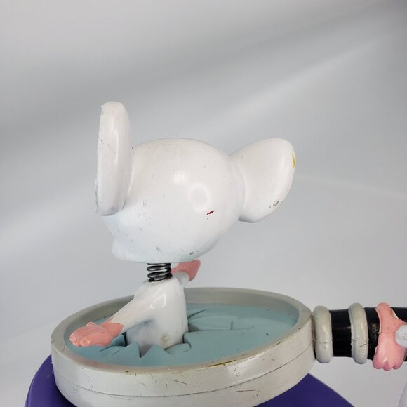 VTG Warner Bros 1998 Pinky & The Brain Double Nodder Resin Figurines Bobble Head - Picture 4 of 11